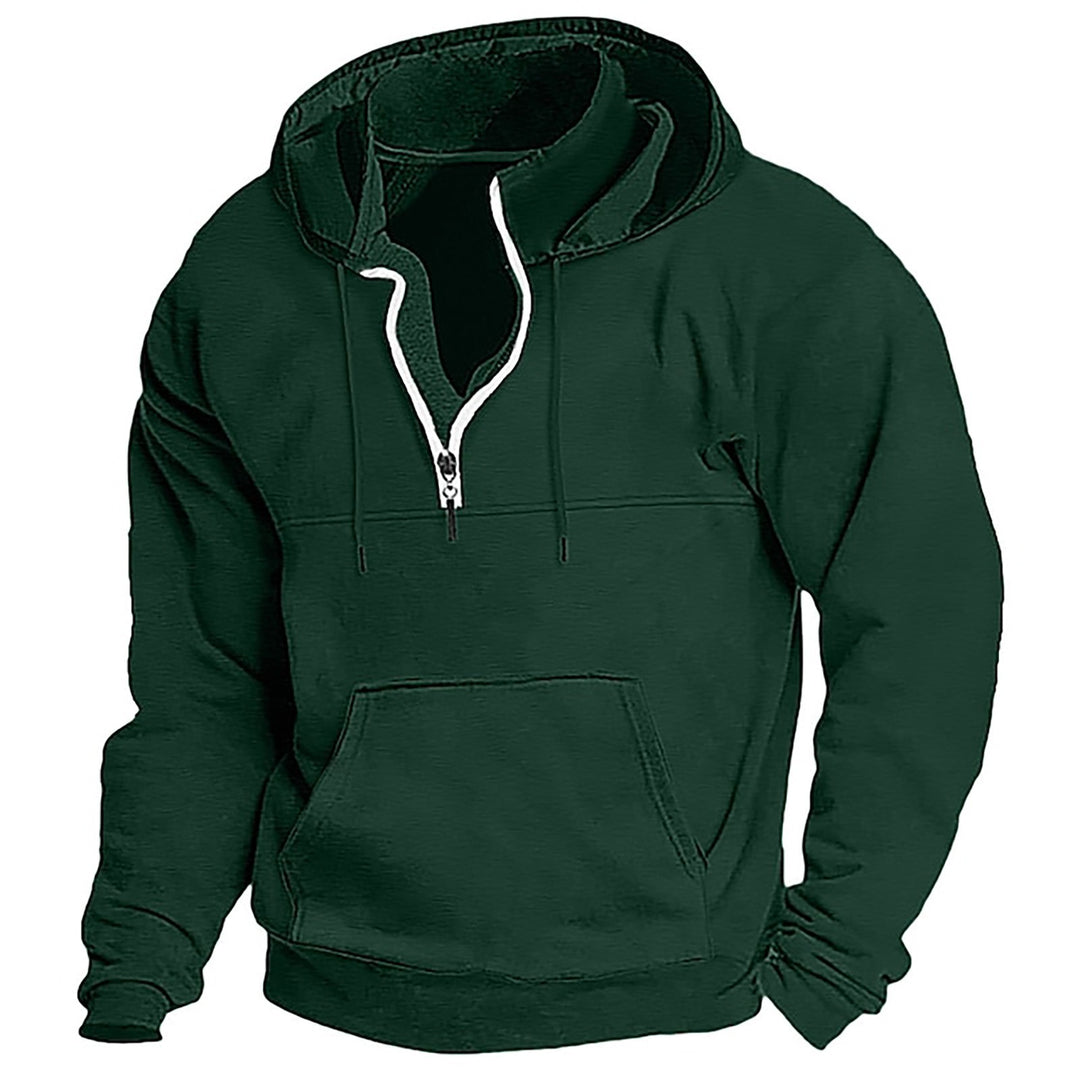 Comfortable hooded sweatshirt for men with full zip Amarae