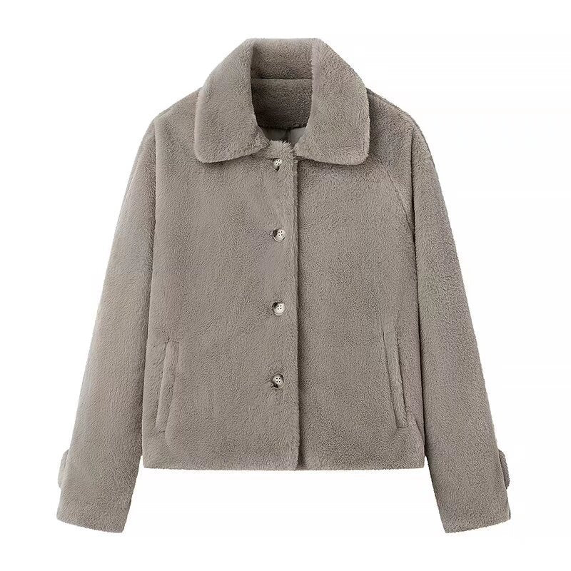 Veste confortable pour femmes avec collier élégant Chic & Stil
