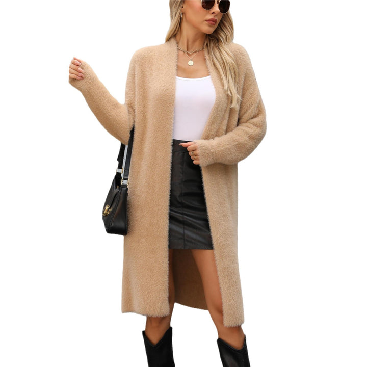 Ladies Large wool cardigan with open edges and elegant cut Lune London