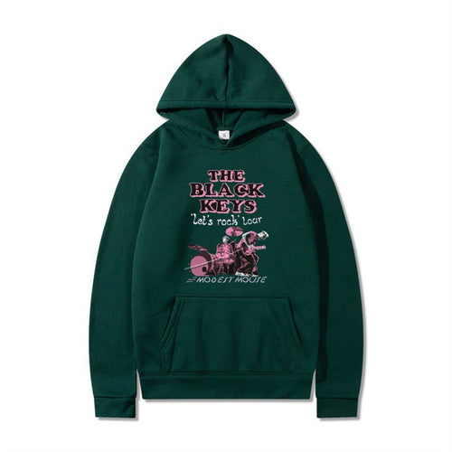 Women's hoodie with creative rock band design and comfortable fit Amarae