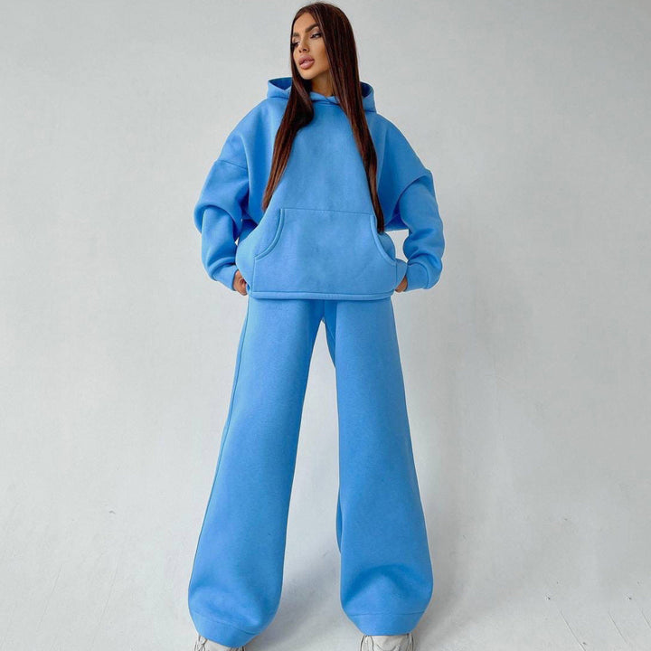 Lune London | Women's Casual Oversized Hoodie and Wide Leg Pants Set