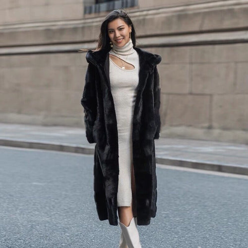 Elegant long coat for women Amarae