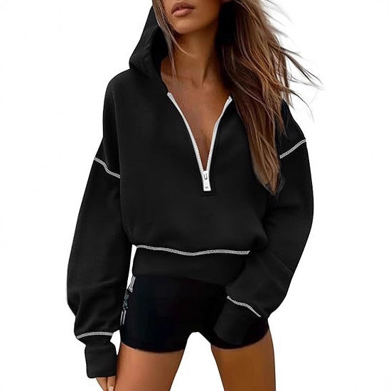 Women’s Fashion Hoodie with Full Zip Lune London