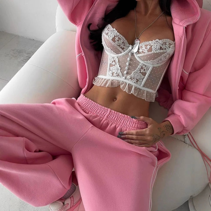 Women Urban Oversized Tracksuit with great comfort and reflective details Lune London