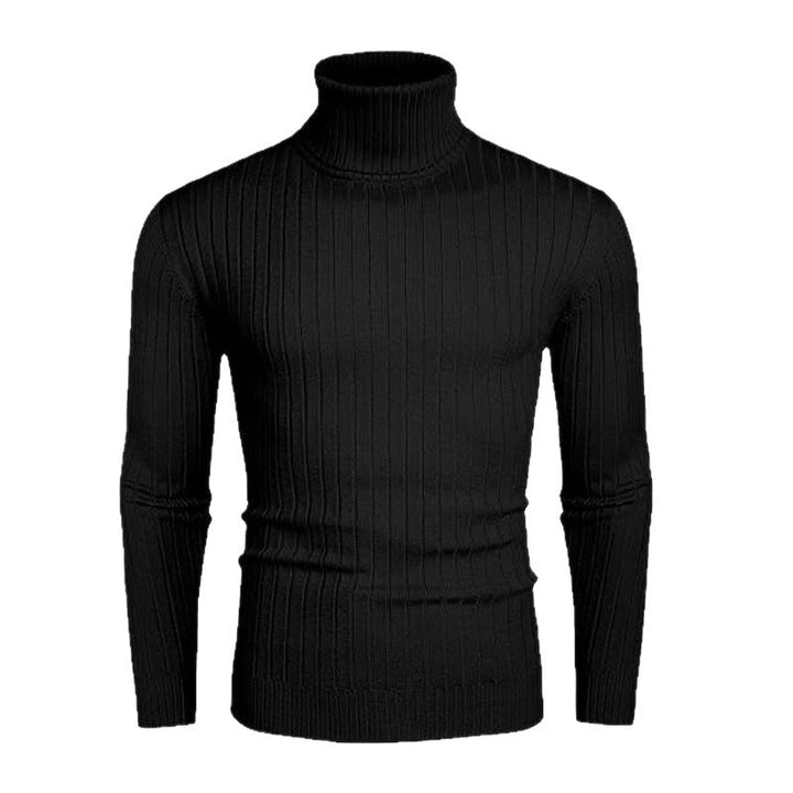 high-quality turtleneck pullover for men with a fine rib structure Lune London