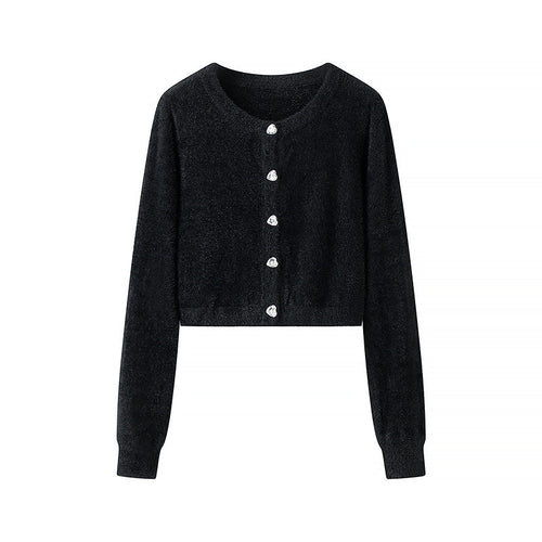 Gilet court pour femmes avec boutons brillants Chic & Stil