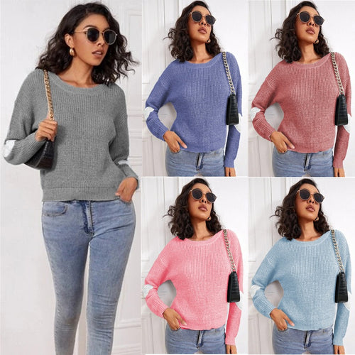 Chunky knit sweater for women with trendy sleeve detail Amarae