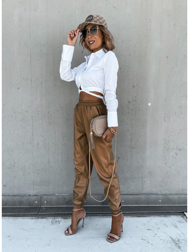 Trendy short shirt with bow for women Lune London