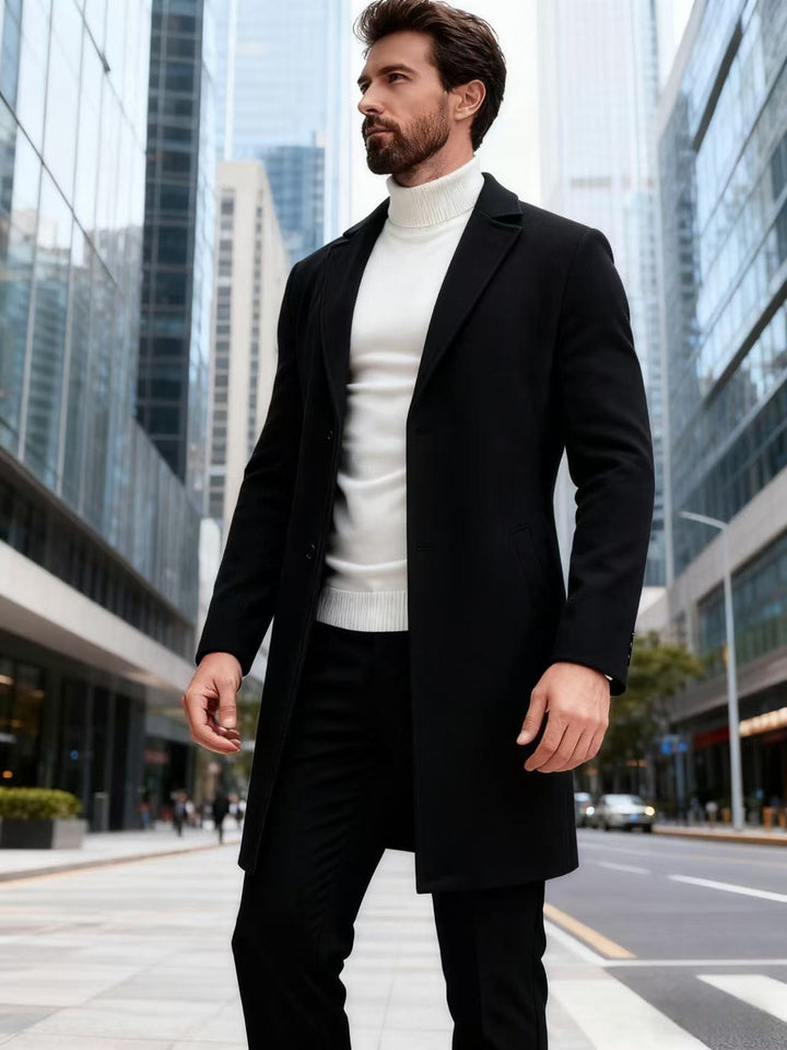 Elegant wool coat for men Lune London