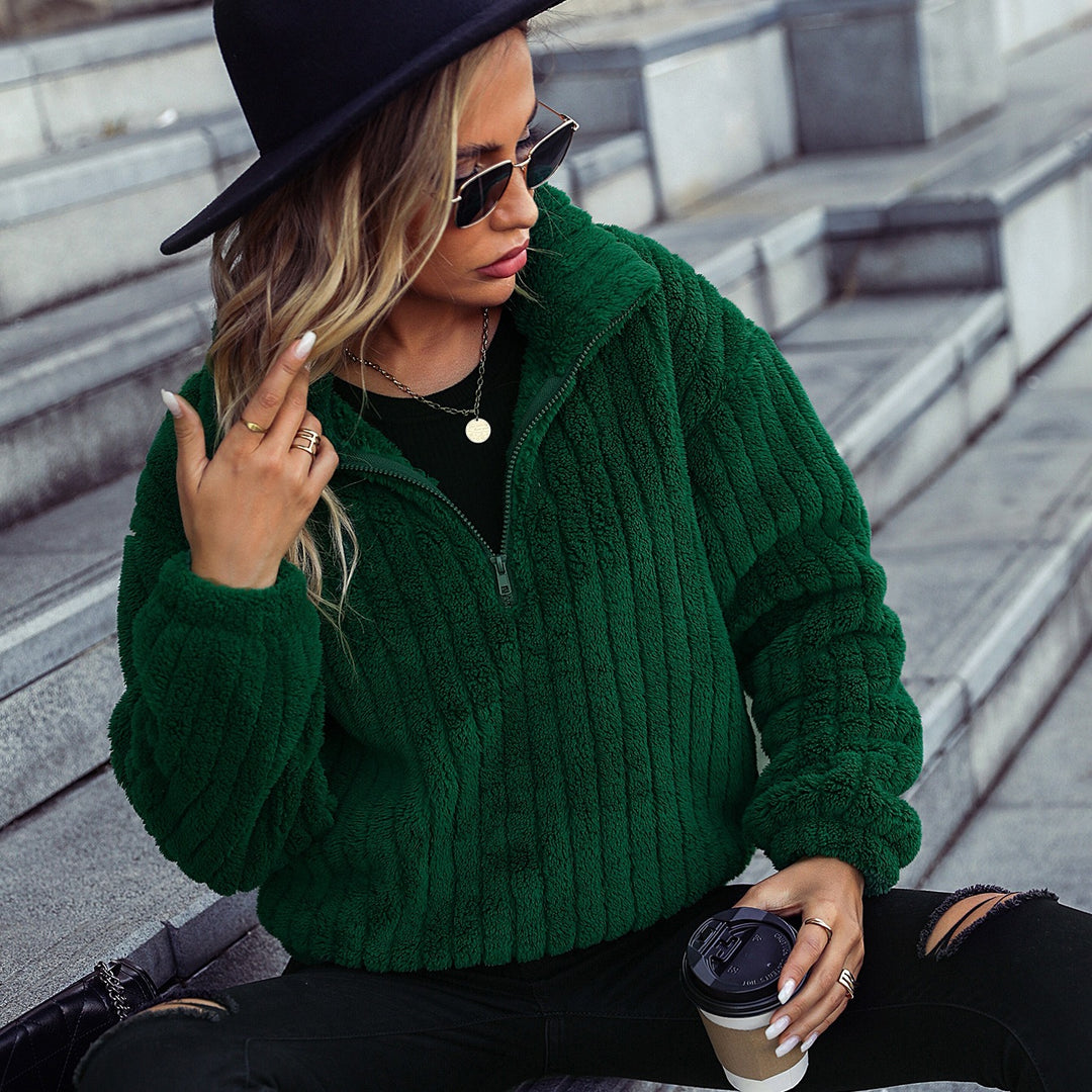 Ladies cozy fleece sweater Lune London