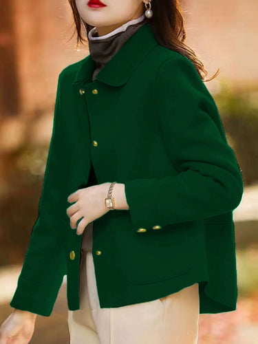 Trendy leisure jacket for women with luxurious collar and practical pockets Amarae