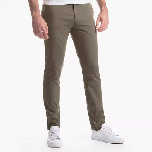 Comfortable chino pants for men with a modern cut and elastic waistband Amarae
