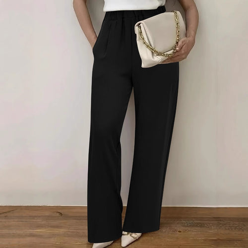 Women Elegant Wide Pleated Pants Amarae