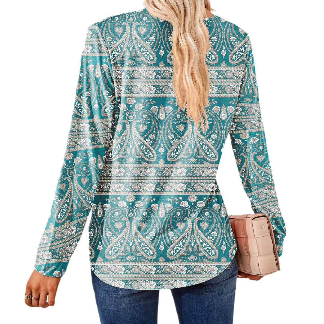 Chic Floral Print Elegant Blouse for Women