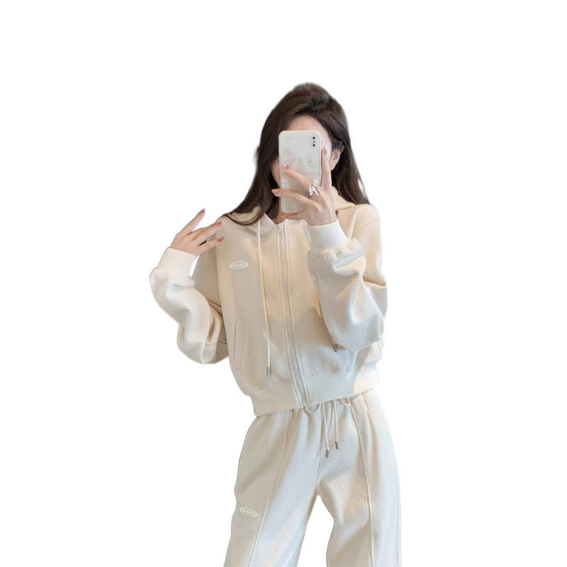 Women's Cozy Crop Jacket with Pockets and Casual Cut Chic & Stil