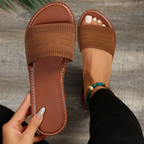 Ladies Elastic Band Slip Sandals Amarae