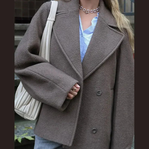 Oversized wool coat for women Amarae