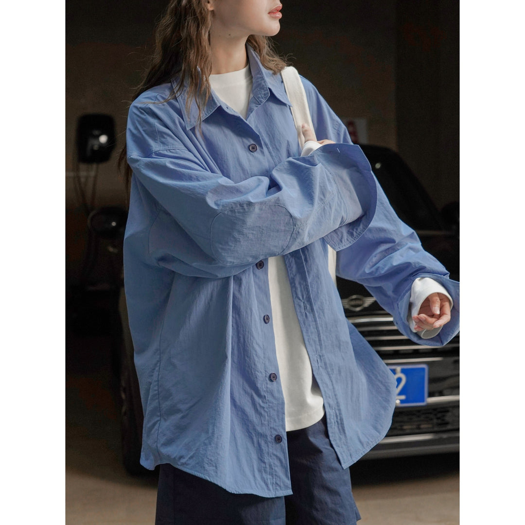 Women's Boxy-Field Shirt made of lightweight cotton twill with chest flap and dropped shoulder Amarae