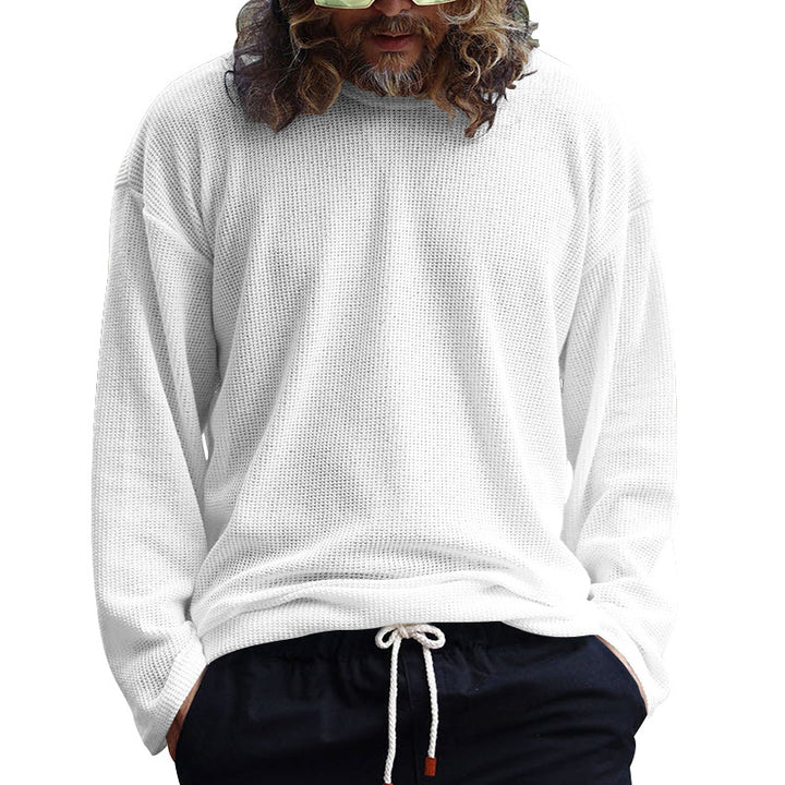 Casual long sleeve shirt for men in breathable structured fabric Lune London
