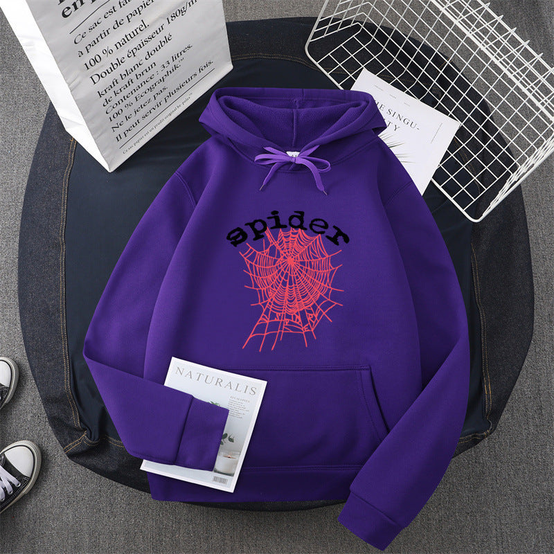 Women's hoodie with creative spider motif Lune London