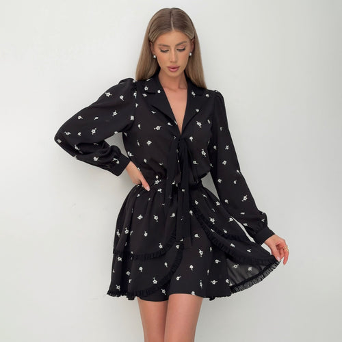 Blouse dress women with ruffles Amarae