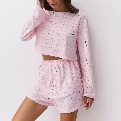 Leisure set for women with a lightweight top and an elastic skirt Amarae
