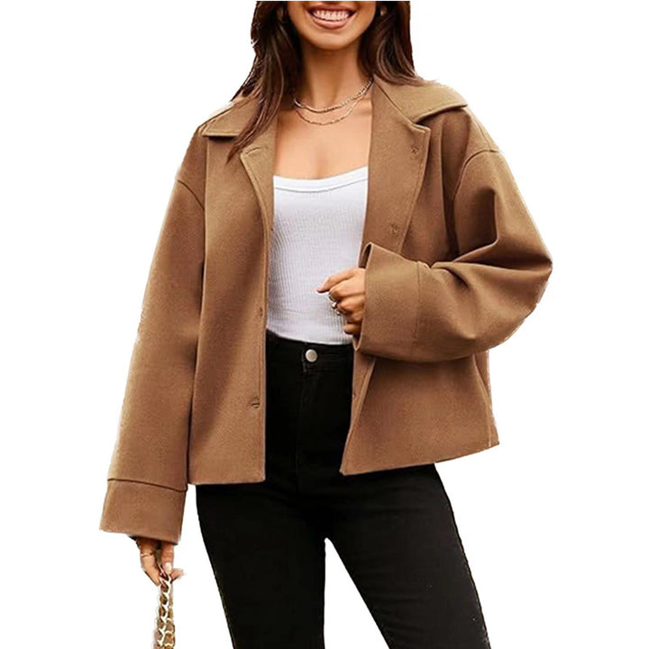 Ladies Elegant Oversized Jacket in soft textured fabric and relaxed fit Lune London