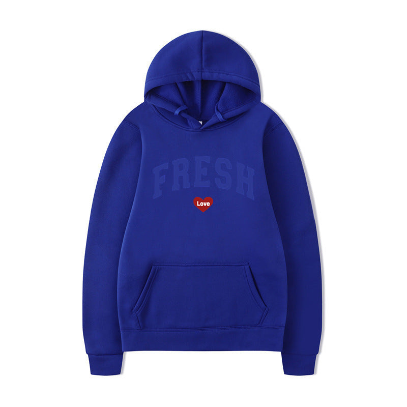 Women's hoodie with playful lettering and soft inner fleece Lune London