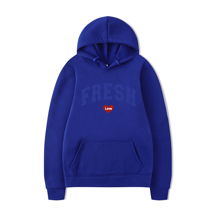 Women's hoodie with playful lettering and soft inner fleece Lune London