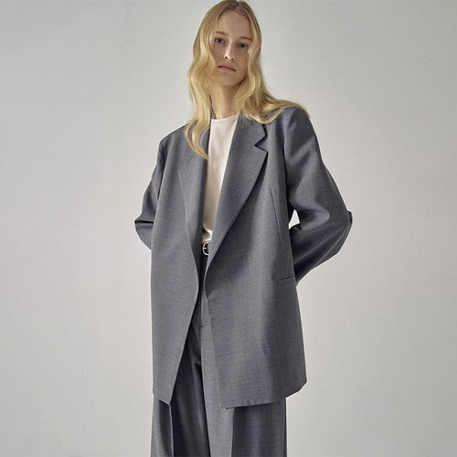 Blazer élégant surdimensionné pour femmes avec coupe noble Chic & Stil