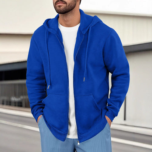 Men's sporty hoodie with practical pockets and innovative material blend Amarae