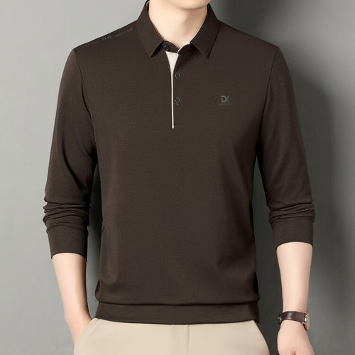 Men's polo with high-quality texture and modern collar Amarae