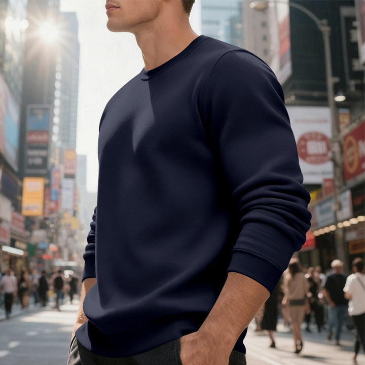Casual sweater for men with round neck and comfortable cuffs Lune London
