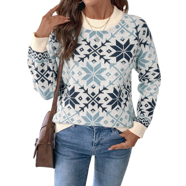 Ladies knitted sweater Scandinavian style Lune London