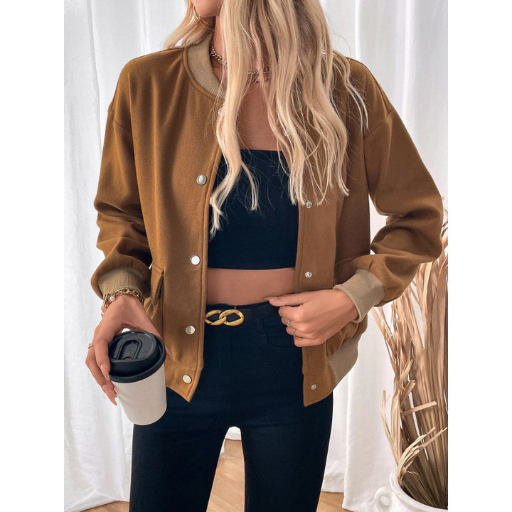 Fashion overshirt for women with snap button closure and side pockets Lune London