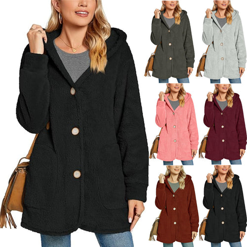 Ladies Cozy Fleece Hoodie with Pockets Amarae