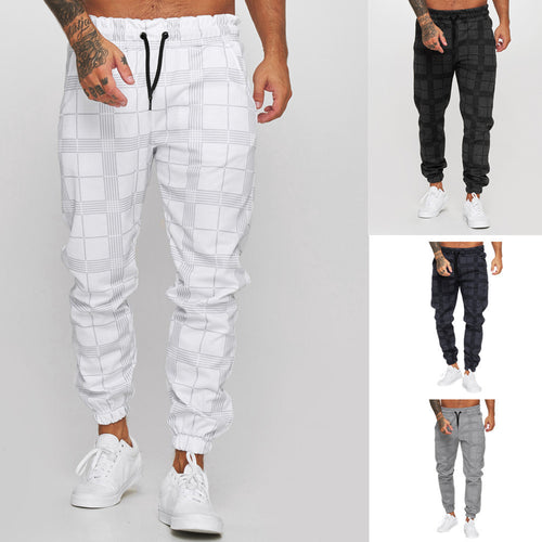 Carrot sport pants for men with elastic waist and practical pockets Amarae
