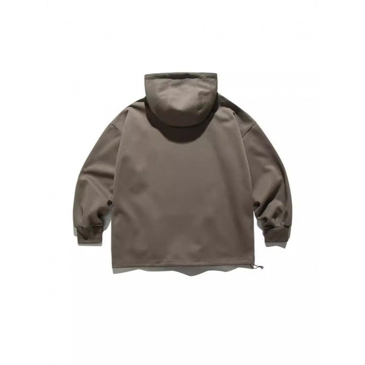 Unisex Oversize Hoodie with Half Zipper and Kangaroo Pocket Amarae
