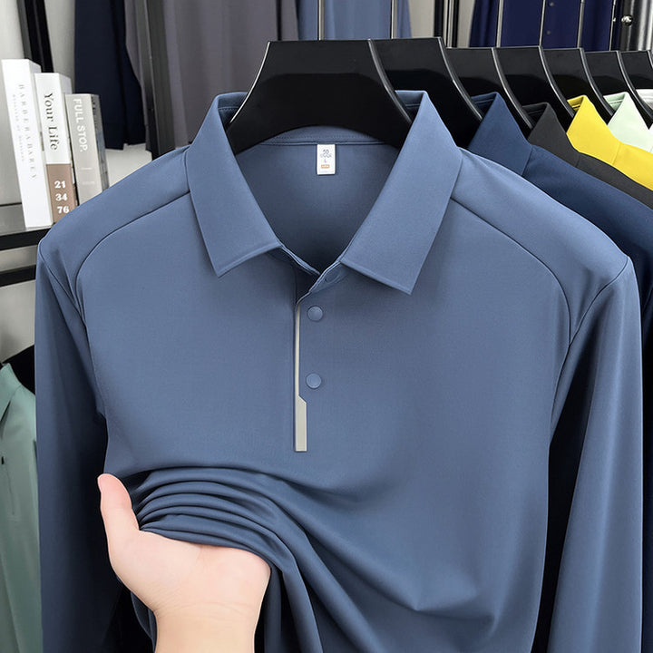 Sporty polo shirt for men with innovative moisture regulation Lune London