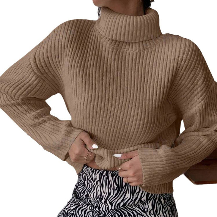 High-quality ribbed knit turtleneck sweater for women Lune London