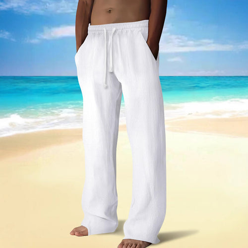 Casual beach pants for men with elastic waistband and practical pockets Amarae