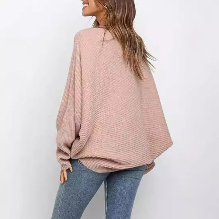 Oversized knitted sweater for women with casual sleeves Lune London