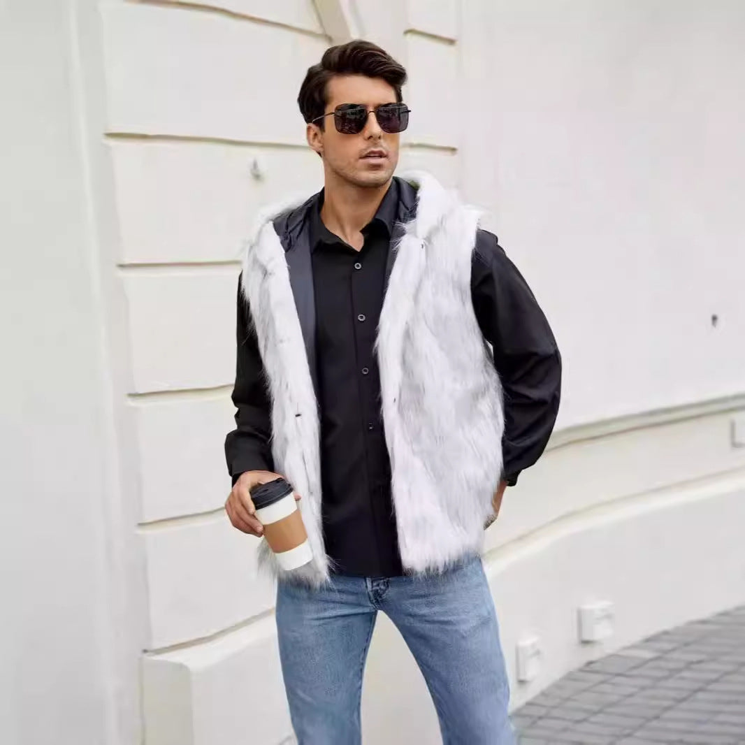 Men's Chic and Stylish Faux Fur Vest