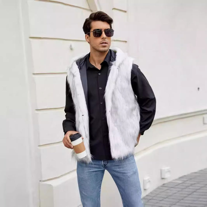 Men's Chic and Stylish Faux Fur Vest