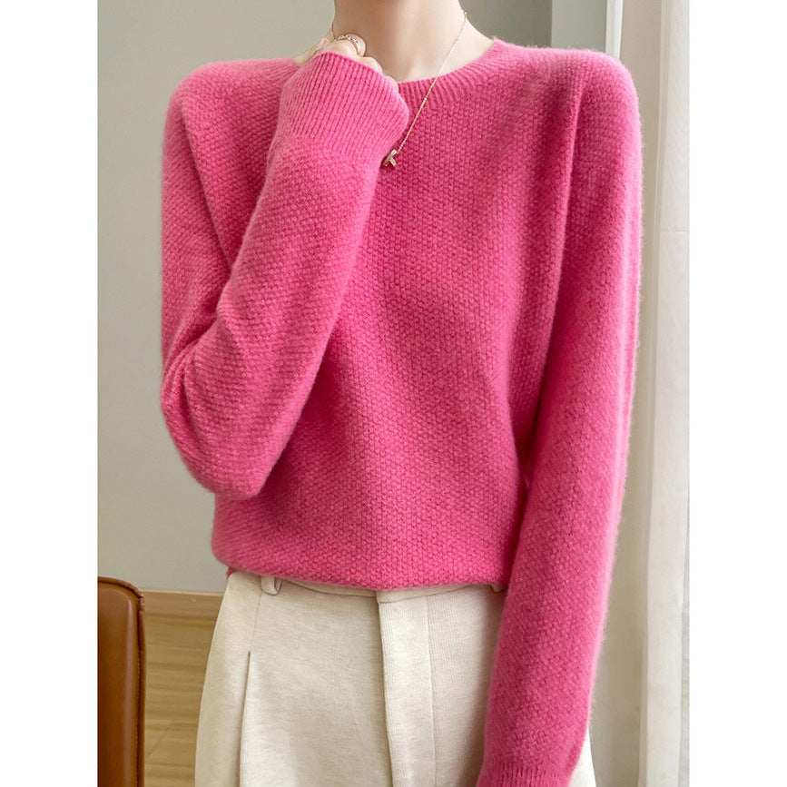 Pull-over fin en maille pour femmes avec une coupe décontractée et un col rond élégant Chic & Stil