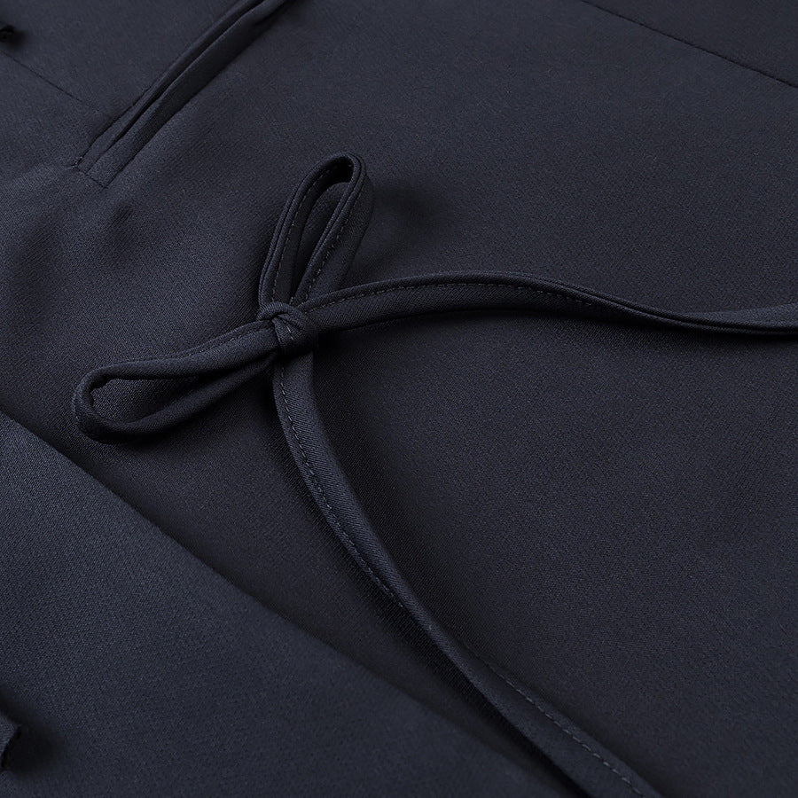 Women's Oversized Blazer Jacket with Decorative Bows and Fine Tailoring Amarae