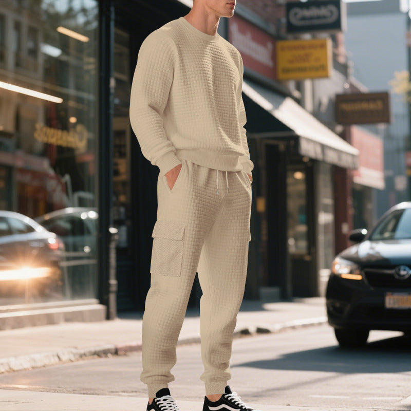 Lune London casual sweatshirt and cargo pants set for men