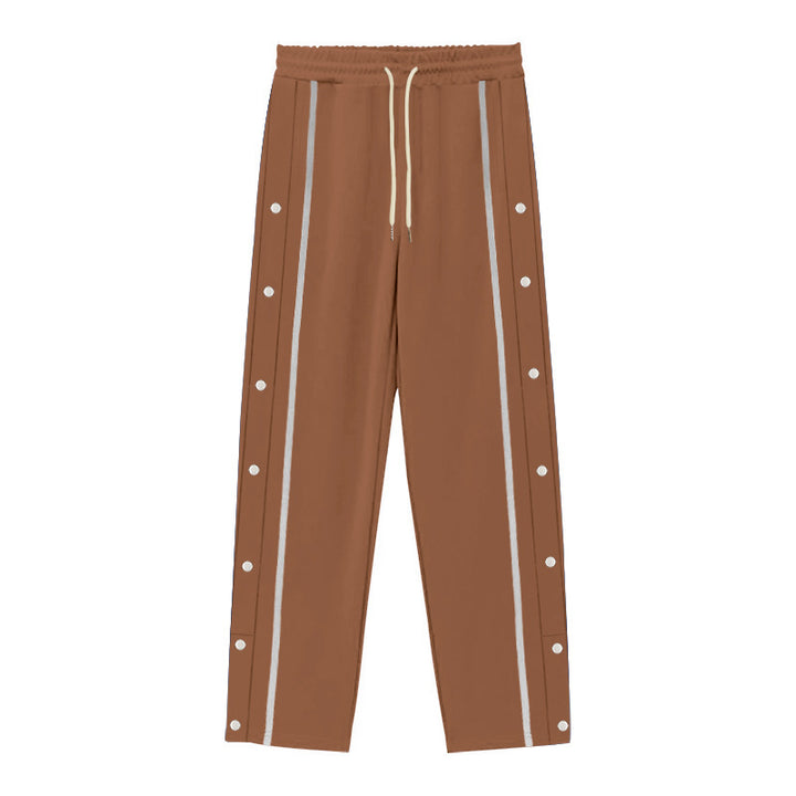 Men's sports training pants with snap button details Lune London