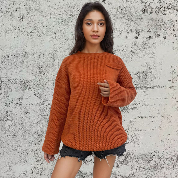 Chunky knit sweater for women with structured design and oversized fit Lune London