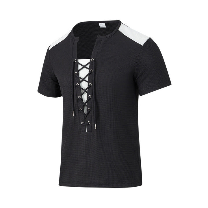 Short Sleeve Men's T-shirt with Innovative Lace Design Lune London